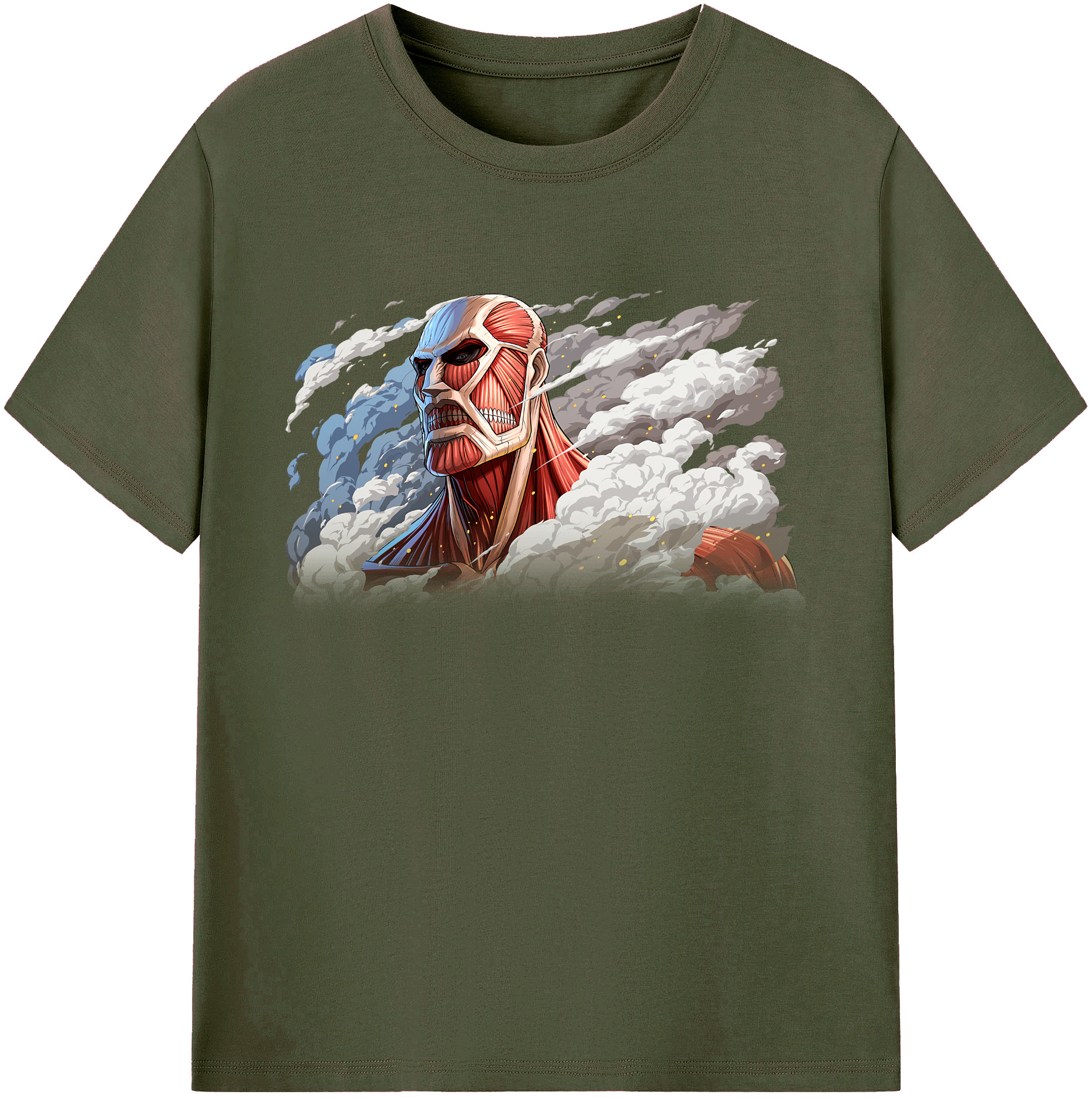 （画像用） 進撃の巨人 Attack on Titan 綿100％ メンズ半袖Tシャツ｜肌触りやわらか＆通気性